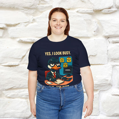 ''Yes, I Look Busy. No I'm Not.''|  Sarcastic Cat T-Shirt | Nunu&Miao Studio
