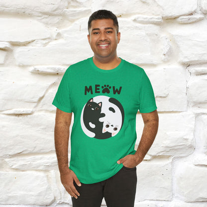 ''Ying Yang Meow''  Cat T-shirt for Men and Women  100% Cotton*