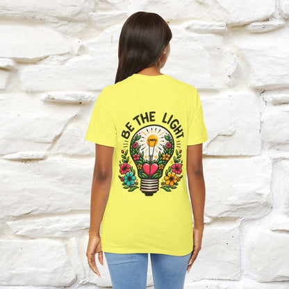 ''Be The Light" Cat T-Shirt| Front & Back Design | Nunu&Miao Studio