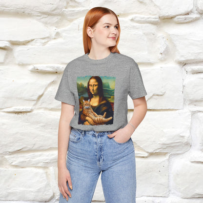 Mona Lisa’s Cat T-Shirt | Classic Art-Inspired Cat Tee for Men & Women | 100% Cotton