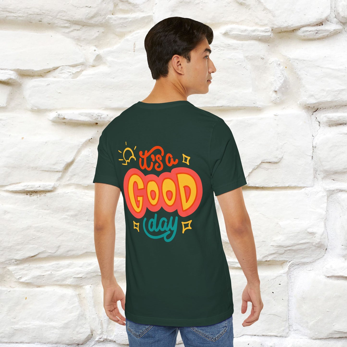 ""It's A Good Day" Cat T-Shirt| Front & Back Design | Nunu&Miao Studio