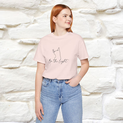 "Be The Light" Cat T-Shirt | Front & Back Design | Nunu&Miao Studio