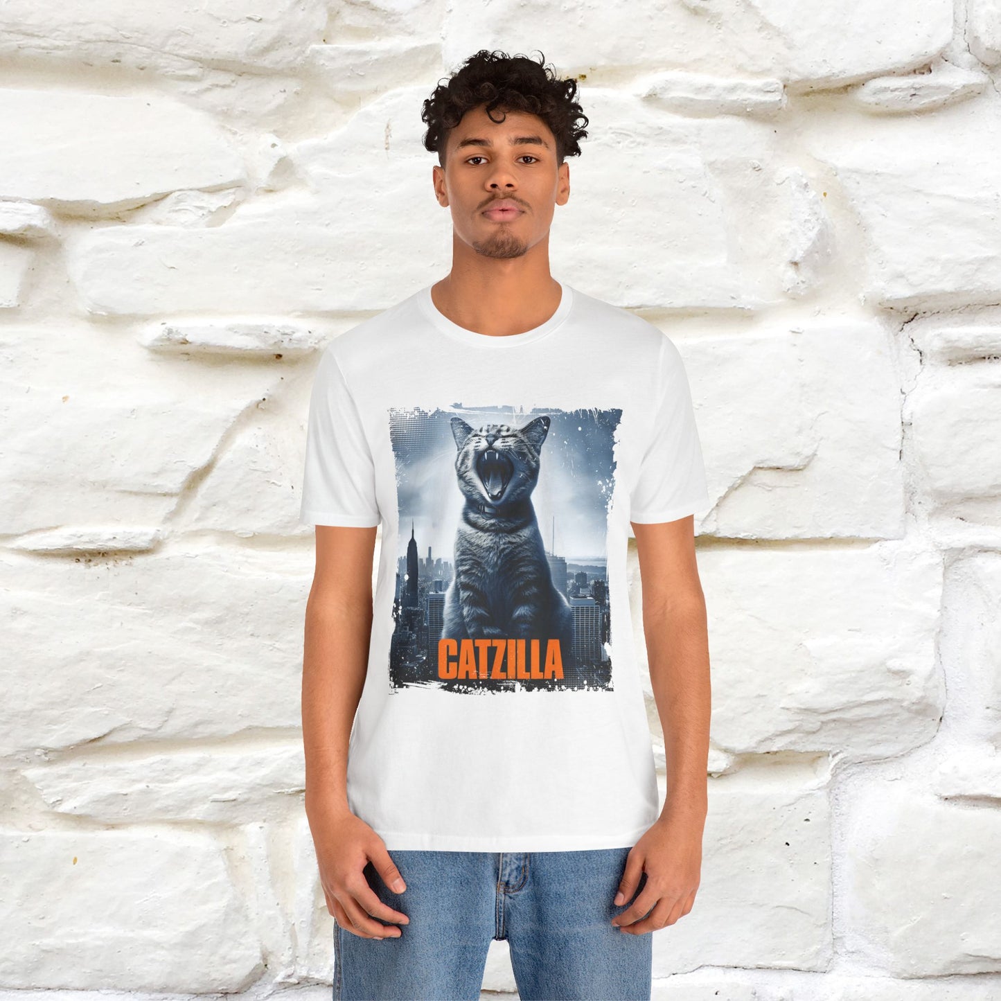 Catzilla T-Shirt | Fun Monster Cat Tee for Men & Women | 100% Cotton*