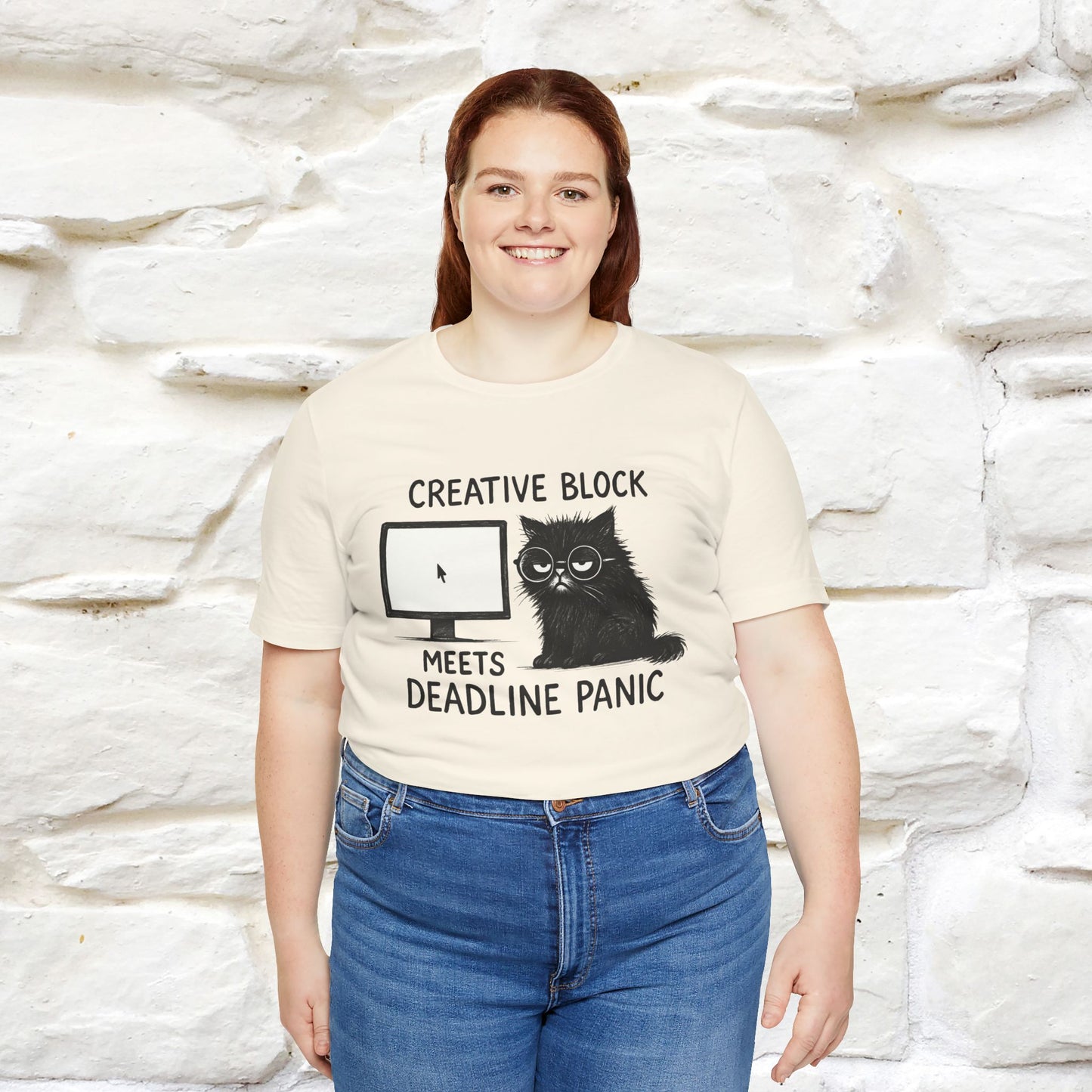 "Creative Block Meets Deadline..." |Cat T-Shirt | Nunu&Miao Studio