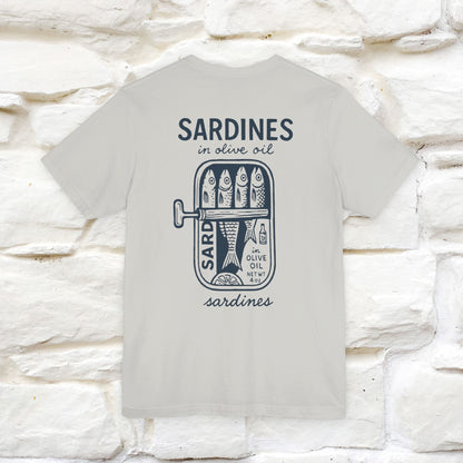 "Sardines In Olive Oil" Cute T-shirt | Front & Back Design|Nunu&Miao Studio