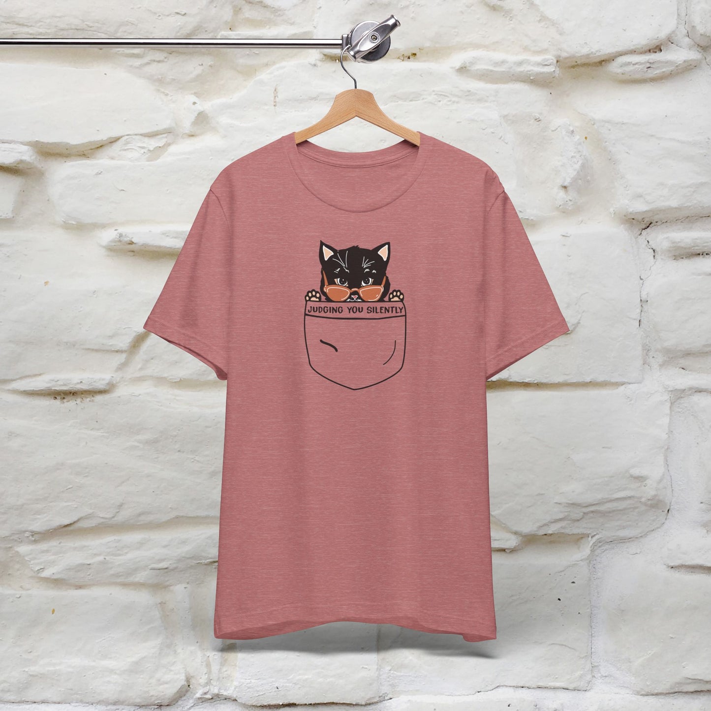 Judging You Silently Cat T-Shirt for Men | 100% Cotton* Funny & Sassy Tee