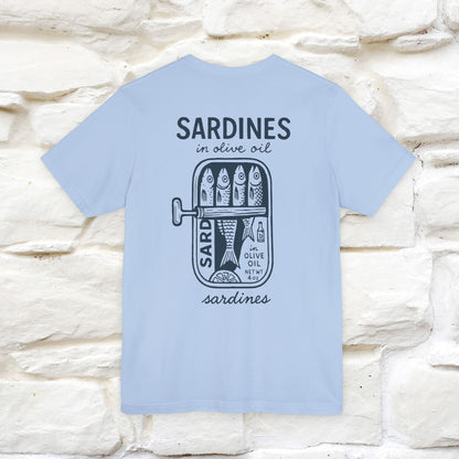 "Sardines In Olive Oil" Cute T-shirt | Front & Back Design|Nunu&Miao Studio