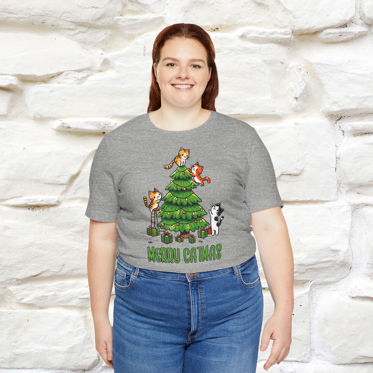 Merry Catmas | Cattitude Christmas Shirt for Men & Women | 100% Cotton*