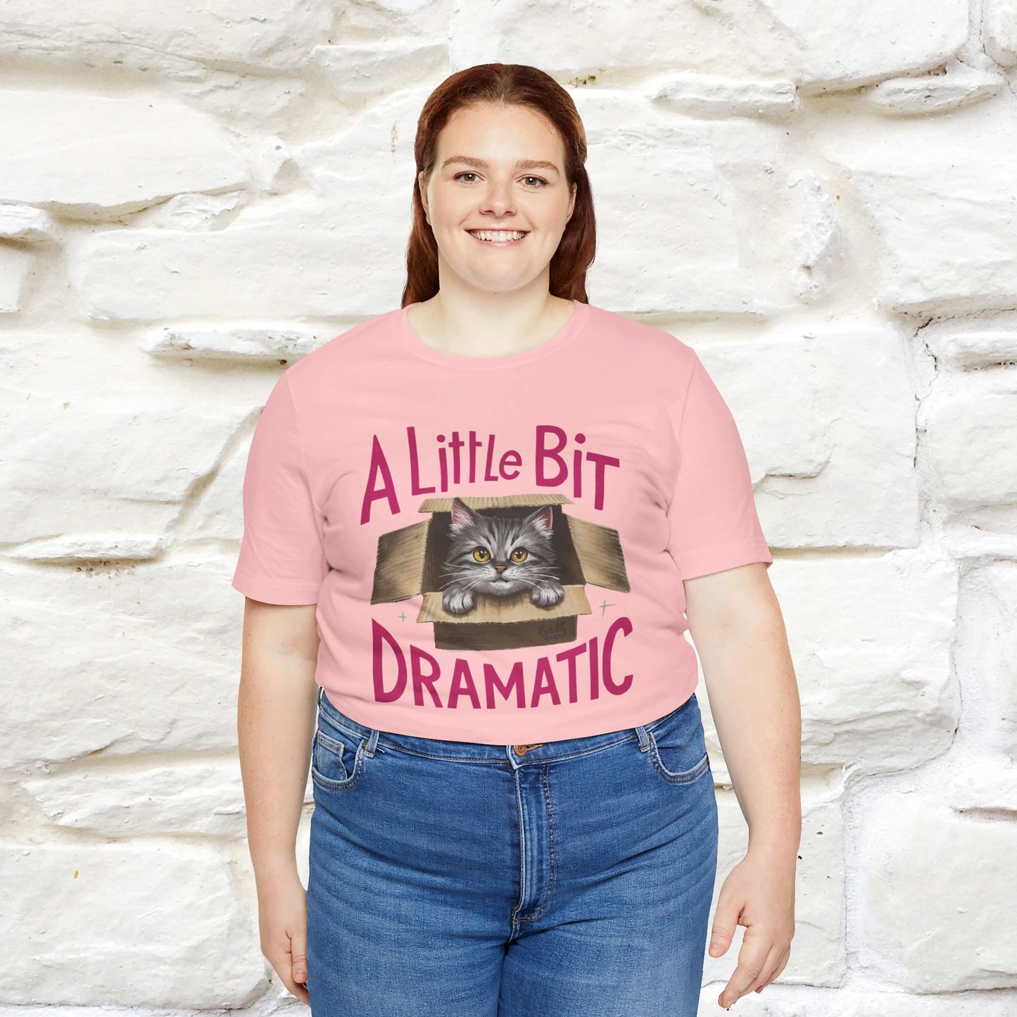 ''A Little Bit Dramatic'' CatT-shirt for Women 100% Cotton* - Nunu&Miao Studio