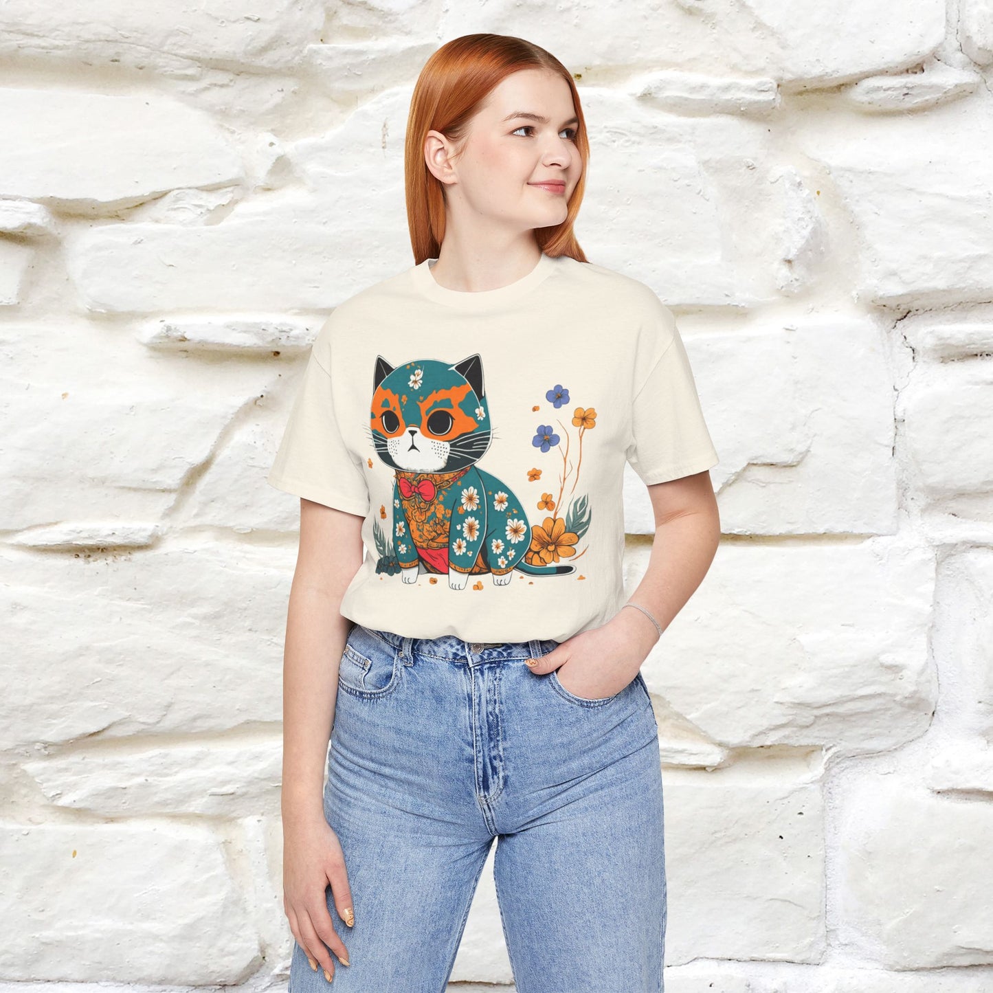 Zen Garden Cat: Japanese-Inspired T-Shirt for Men & Women | 100% Cotton*