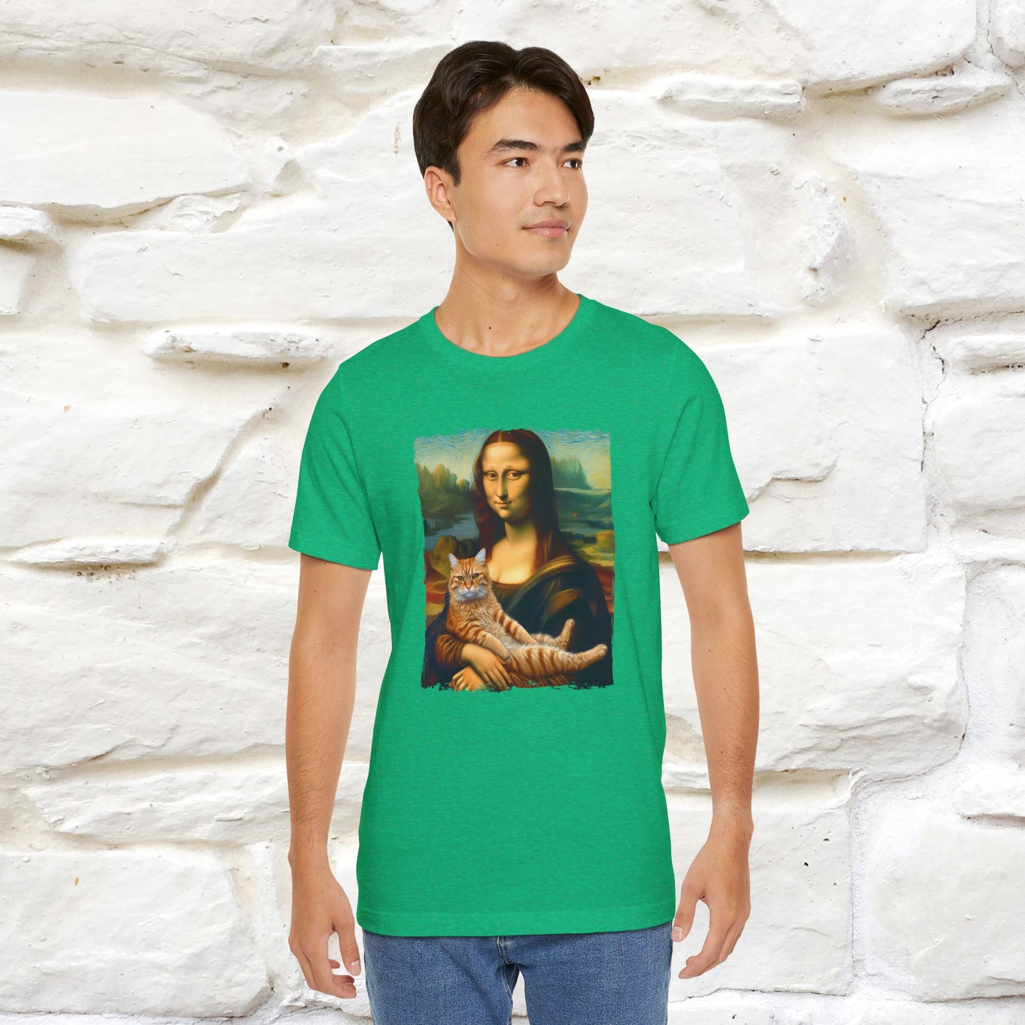 Mona Lisa’s Cat T-Shirt | Classic Art-Inspired Cat Tee for Men & Women | 100% Cotton