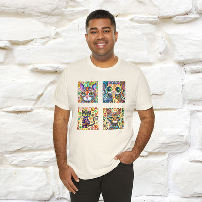 "Mosaic" Cat T-shirt for Men & Women | 100% Cotton* 🐾