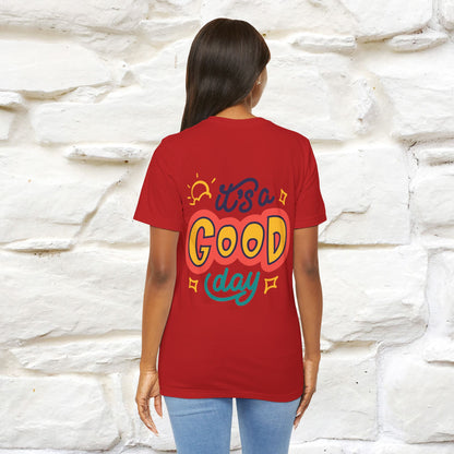 ""It's A Good Day" Cat T-Shirt| Front & Back Design | Nunu&Miao Studio