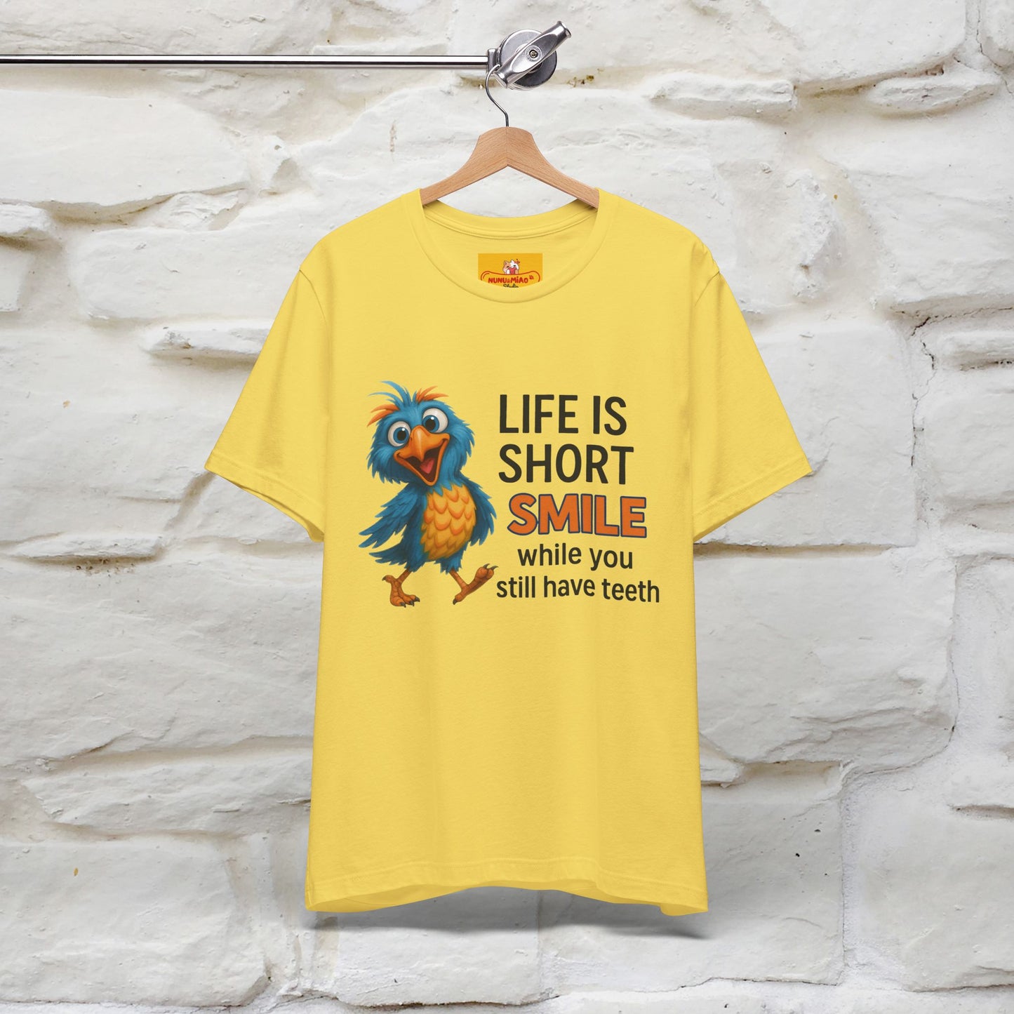 "Life Is Short Smile While ..." |Funny T-Shirt | Nunu&Miao Studio