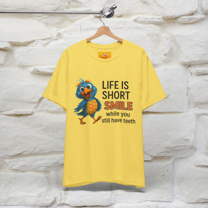 "Life Is Short Smile While ..." |Funny T-Shirt | Nunu&Miao Studio