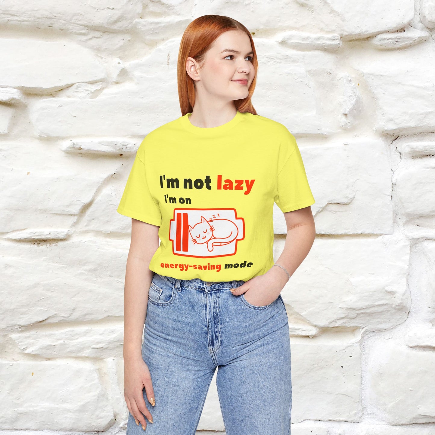 ''I am Not Lazy...'' Cat T-Shirt | Nunu&Miao Studio