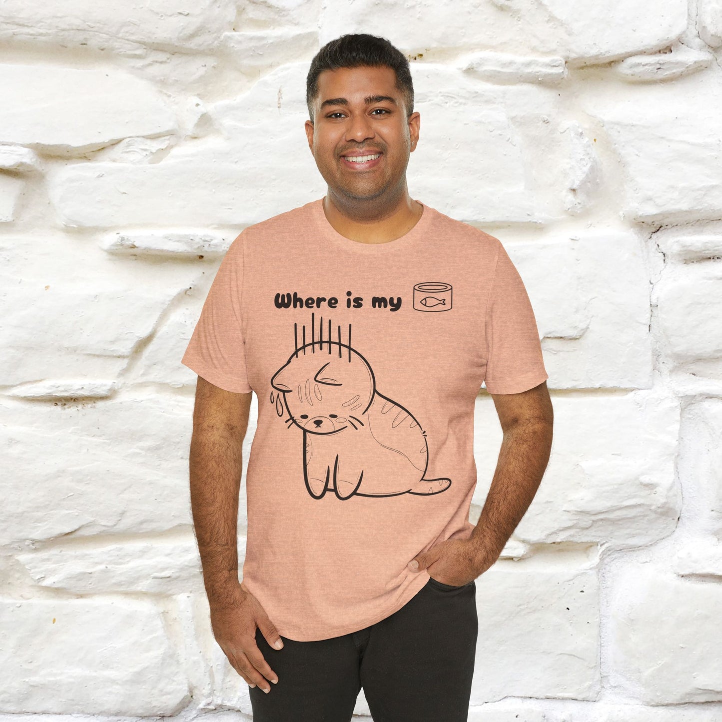 "Where Is My Tuna?" Funny Cat T-Shirt for Men & Women | 100% Cotton* 🐾