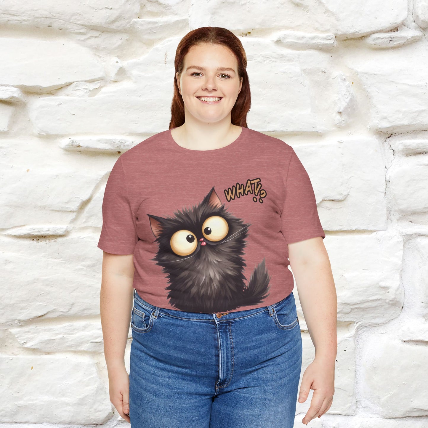 What? Cat T-Shirt for Men & Women | 100% Cotton* Funny & Stylish Tee