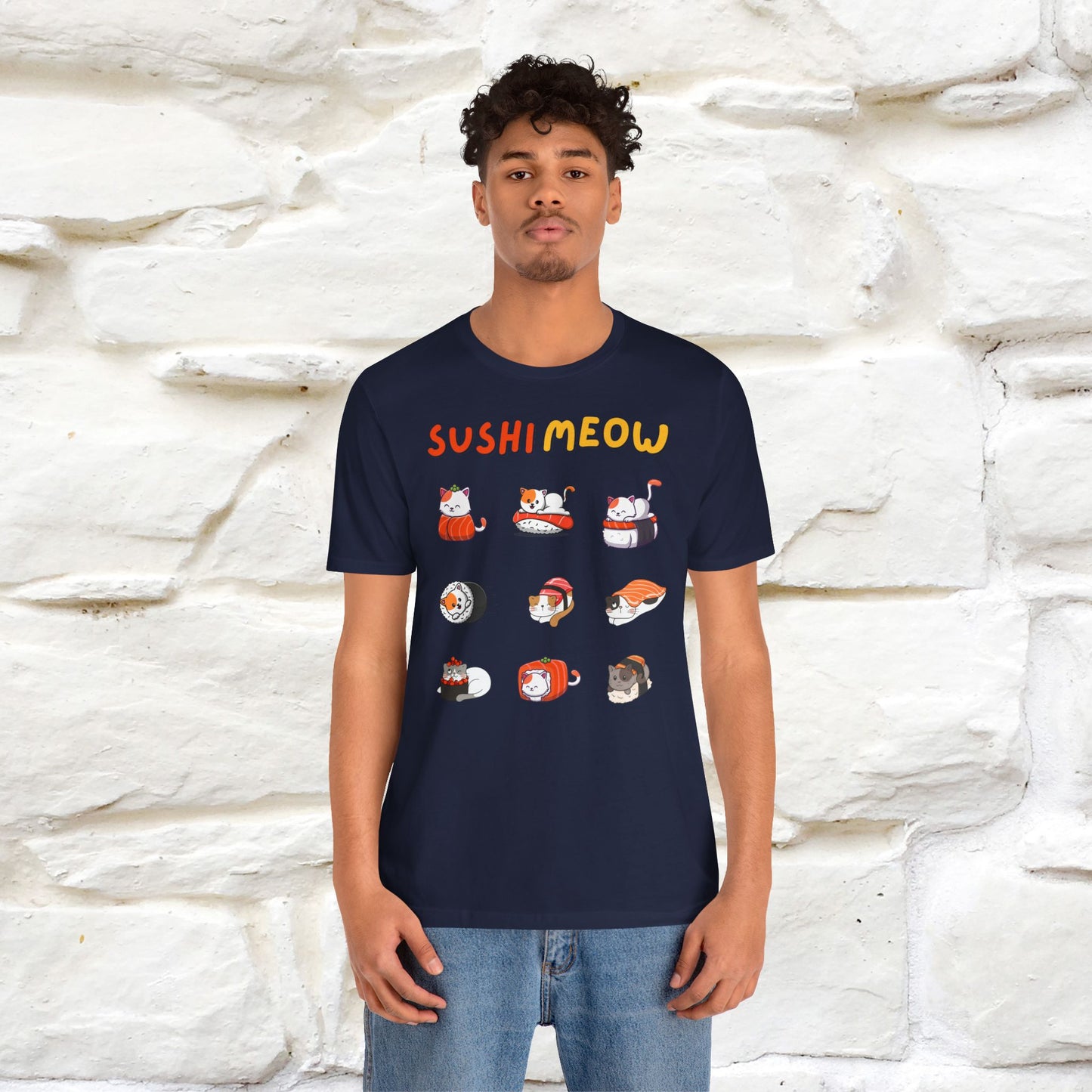 "Sushi Meow" Cat T-shirt for Men & Women | 100% Cotton*