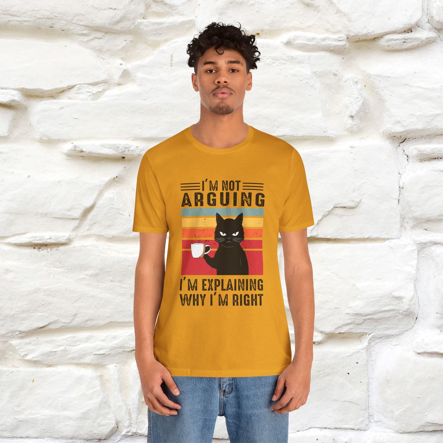Non sto discutendo, sto spiegando perché ho ragione T-shirt con gatto per uomo e donna | 100% cotone* Maglietta divertente