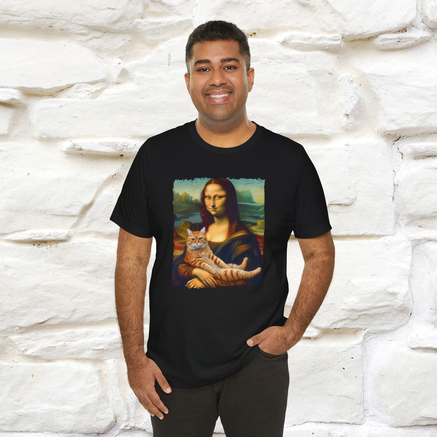 Mona Lisa’s Cat T-Shirt | Classic Art-Inspired Cat Tee for Men & Women | 100% Cotton