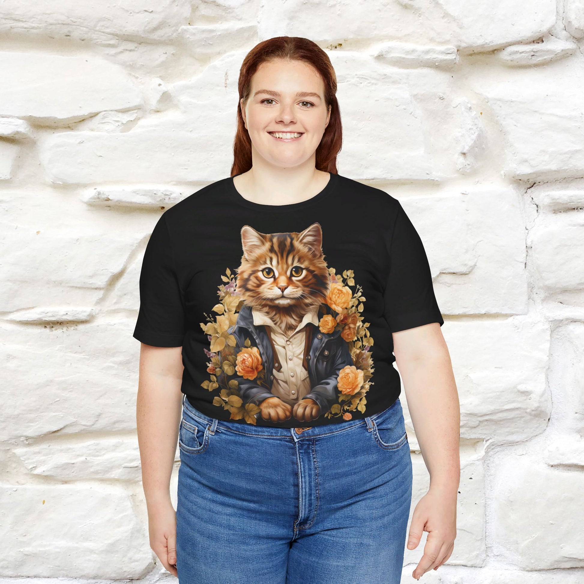 ''Garden Guardian'' Cat T-shirt for Women 100% Cotton* - Nunu&Miao Studio