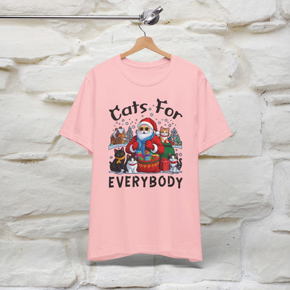 Cats For Everybody T-Shirt | Festive Cat Christmas Shirt for Men & Women | 100% Cotton