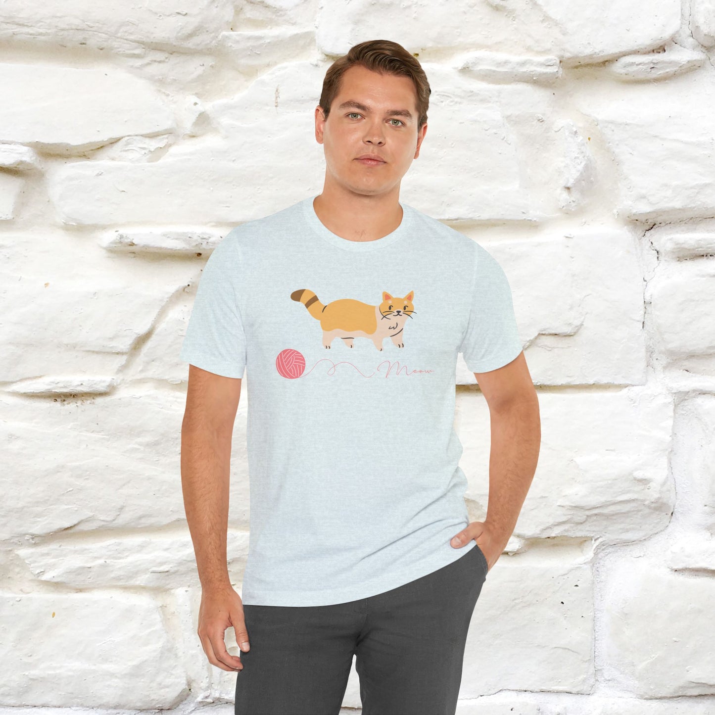 ''Meow''  Cat T-shirt for Men and Women  100% Cotton*