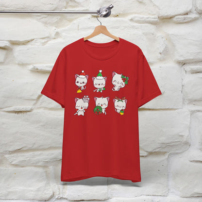 Christmas Cats T-Shirt | Festive Cat T-Shirt for Men & Women | 100% Cotton*