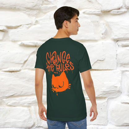 ''Change The Rules'' - Cat T-shirt -Nunu&Miao Studio