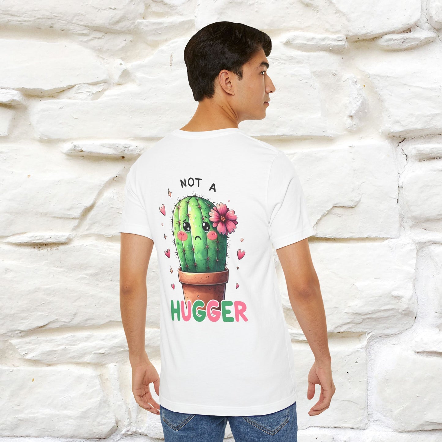 "Not A Hugger" |Funny T-Shirt | Front & Back Design|Nunu&Miao Studio