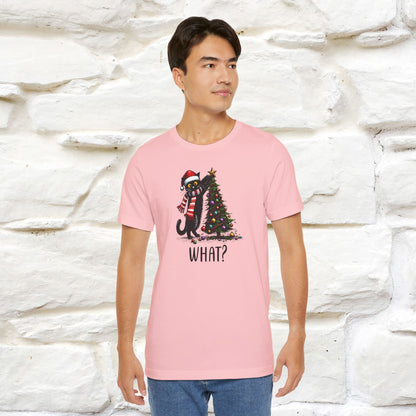 What? Cattitude Cat Christmas Shirt for Men & Women | 100% Cotton*