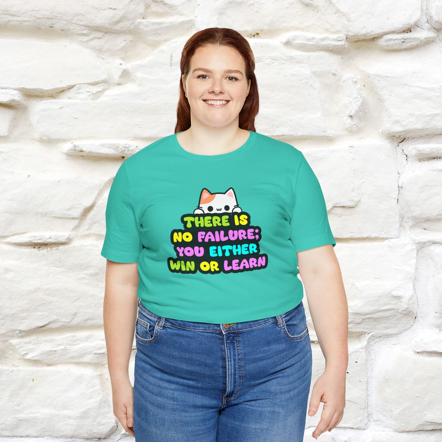 "There Is No Failure: You Either Win Or Learn" T-Shirt  | Nunu&Miao Studio - Nunu&Miao Studio