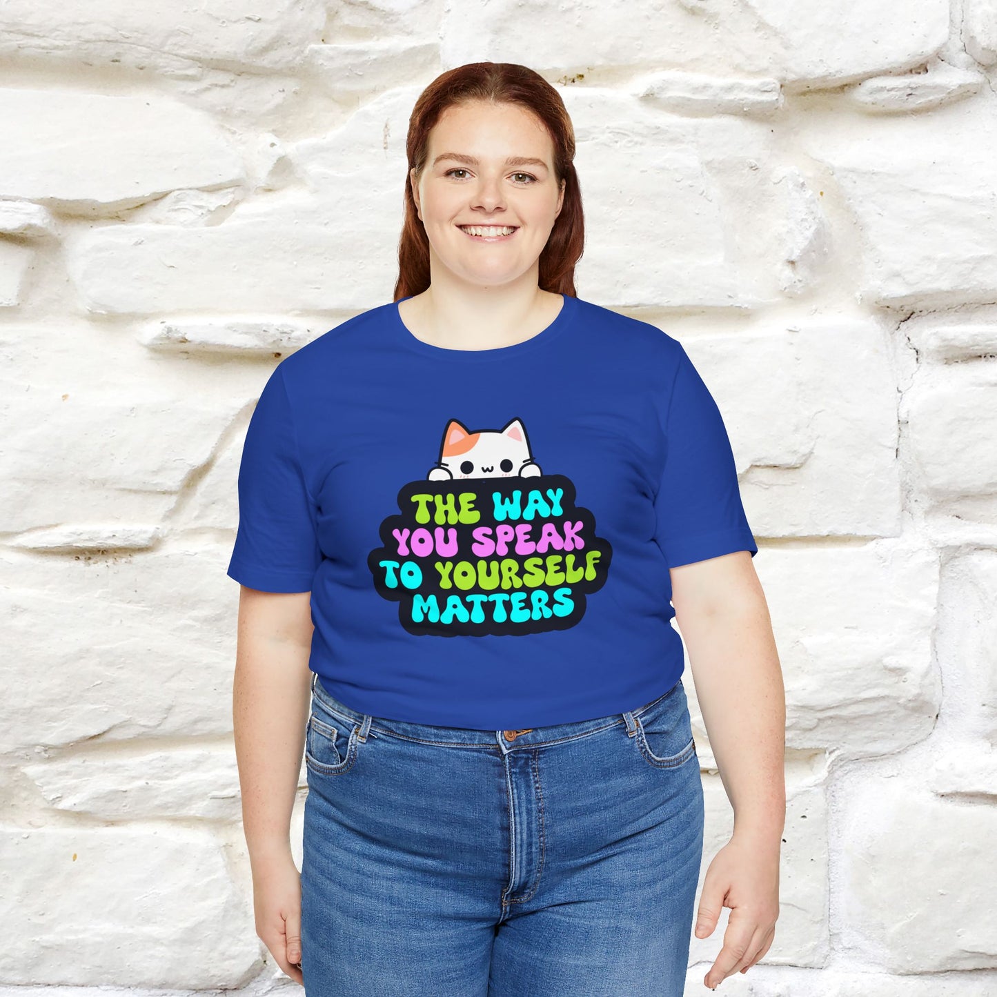 "Il modo in cui parli con te stesso è importante" T-shirt per uomo e donna | 100% cotone*