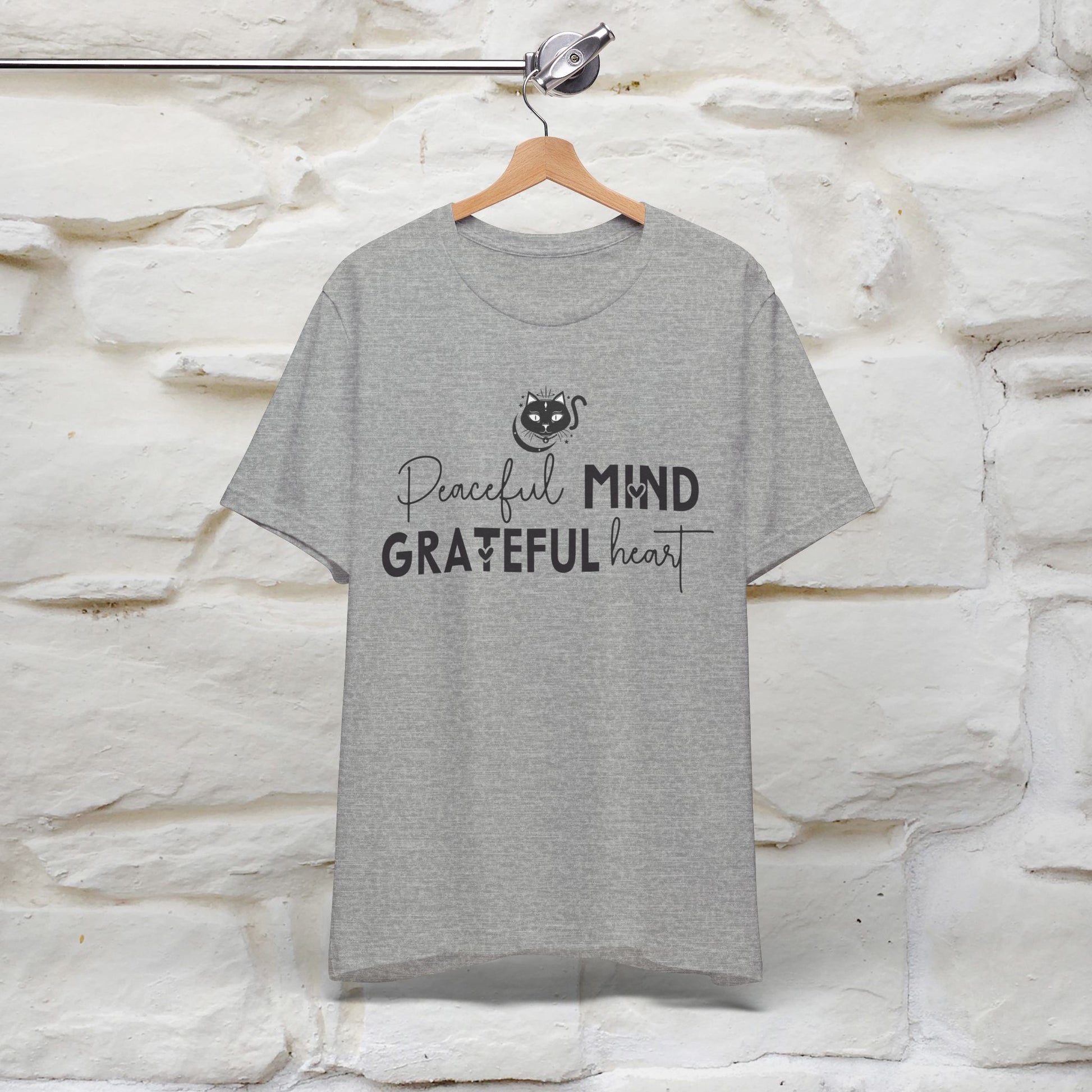 "Peaceful Mind Grateful Heart" T-Shirt for Men & Women | 100% Cotton* - Nunu&Miao Studio