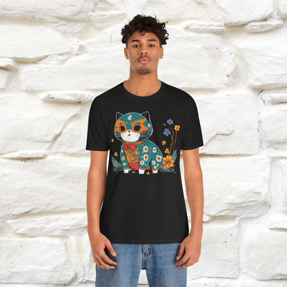 Zen Garden Cat: Japanese-Inspired T-Shirt for Men & Women | 100% Cotton*