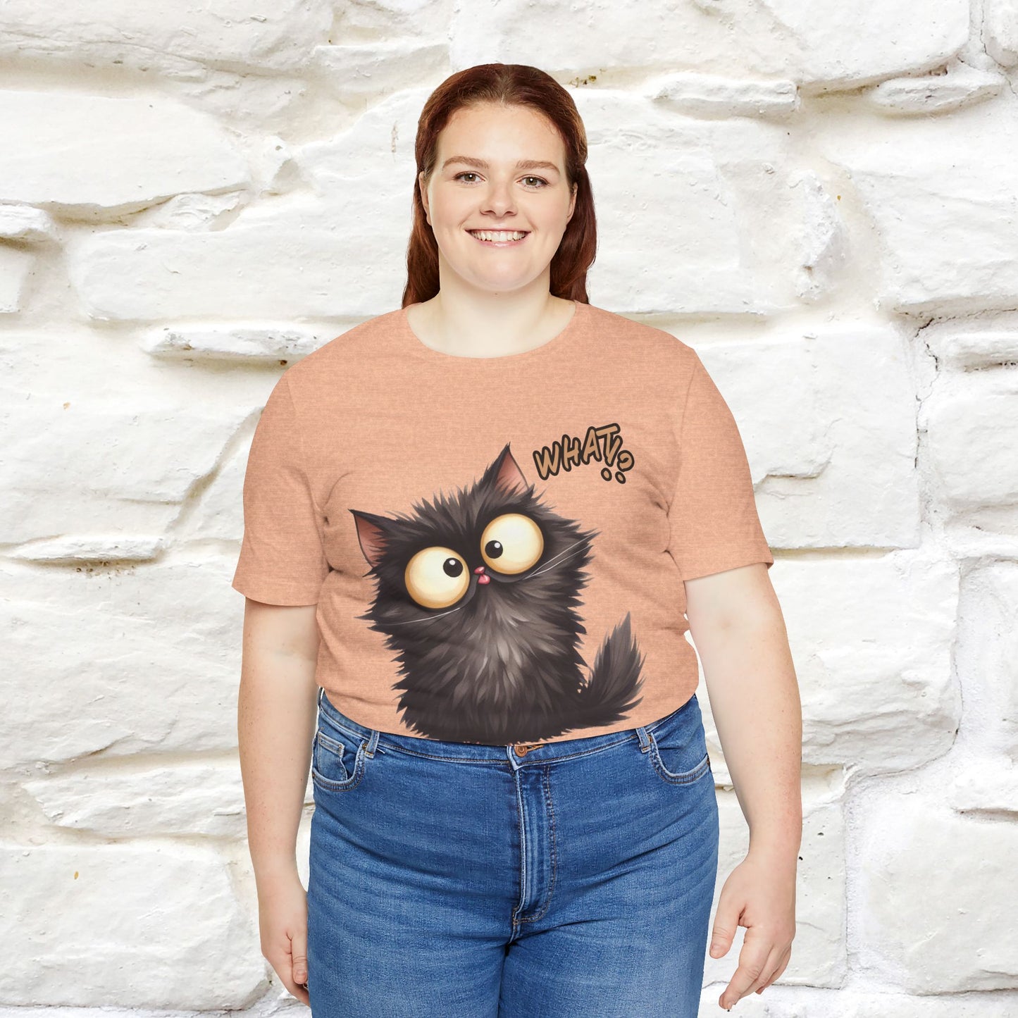 What? Cat T-Shirt for Men & Women | 100% Cotton* Funny & Stylish Tee