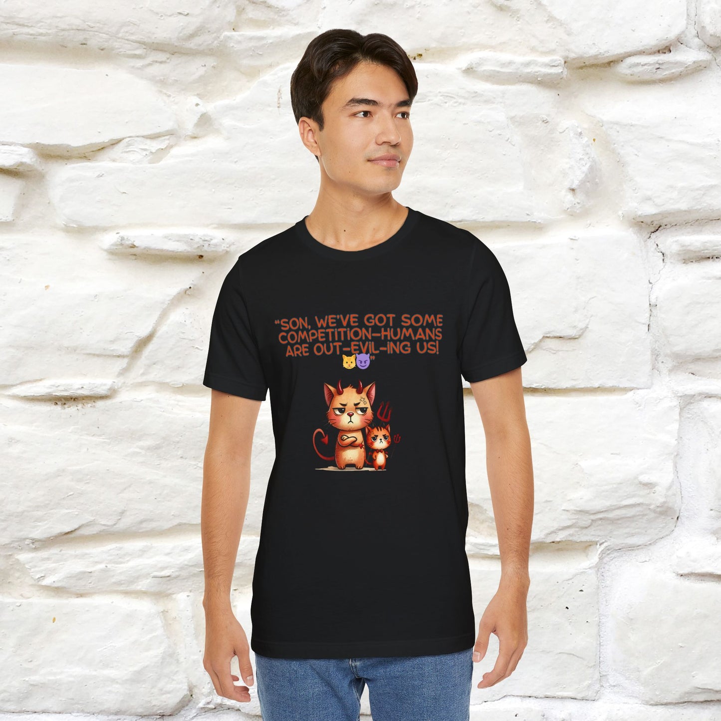 "Humans Are Out-Evil-Ing Us." Cat  T-shirt |Nunu&Miao Studio
