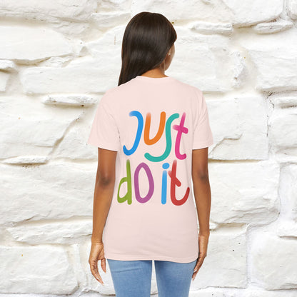 "Yes, Just Do It" Cat T-Shirt| Front & Back Design | Nunu&Miao Studio