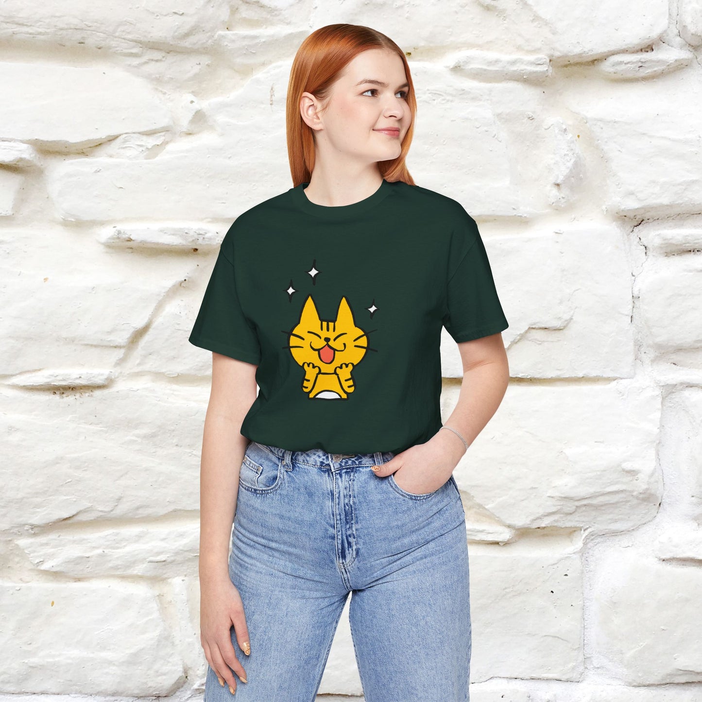 ""It's A Good Day" Cat T-Shirt| Front & Back Design | Nunu&Miao Studio