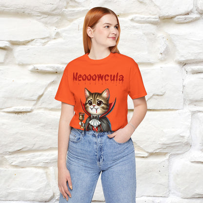 Meooowcula T-Shirt for Men & Women | 100% Cotton Spooky Cat Lover Tee