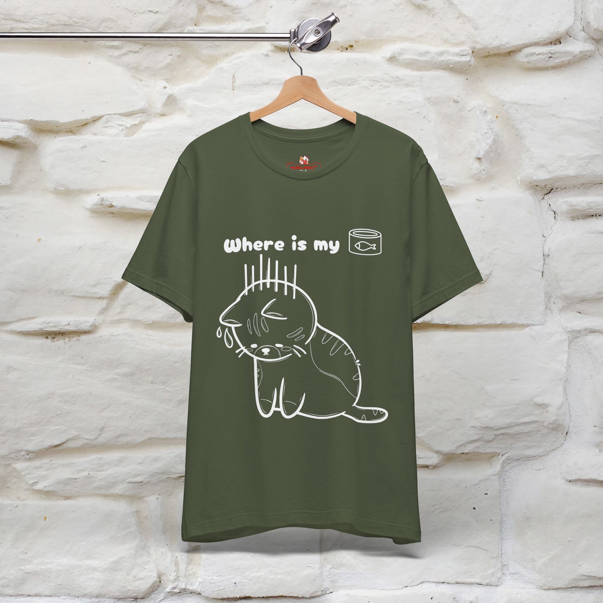 "Where Is My Tuna?" Funny Cat T-Shirt for Men & Women | 100% Cotton* 🐾 - Nunu&Miao Studio
