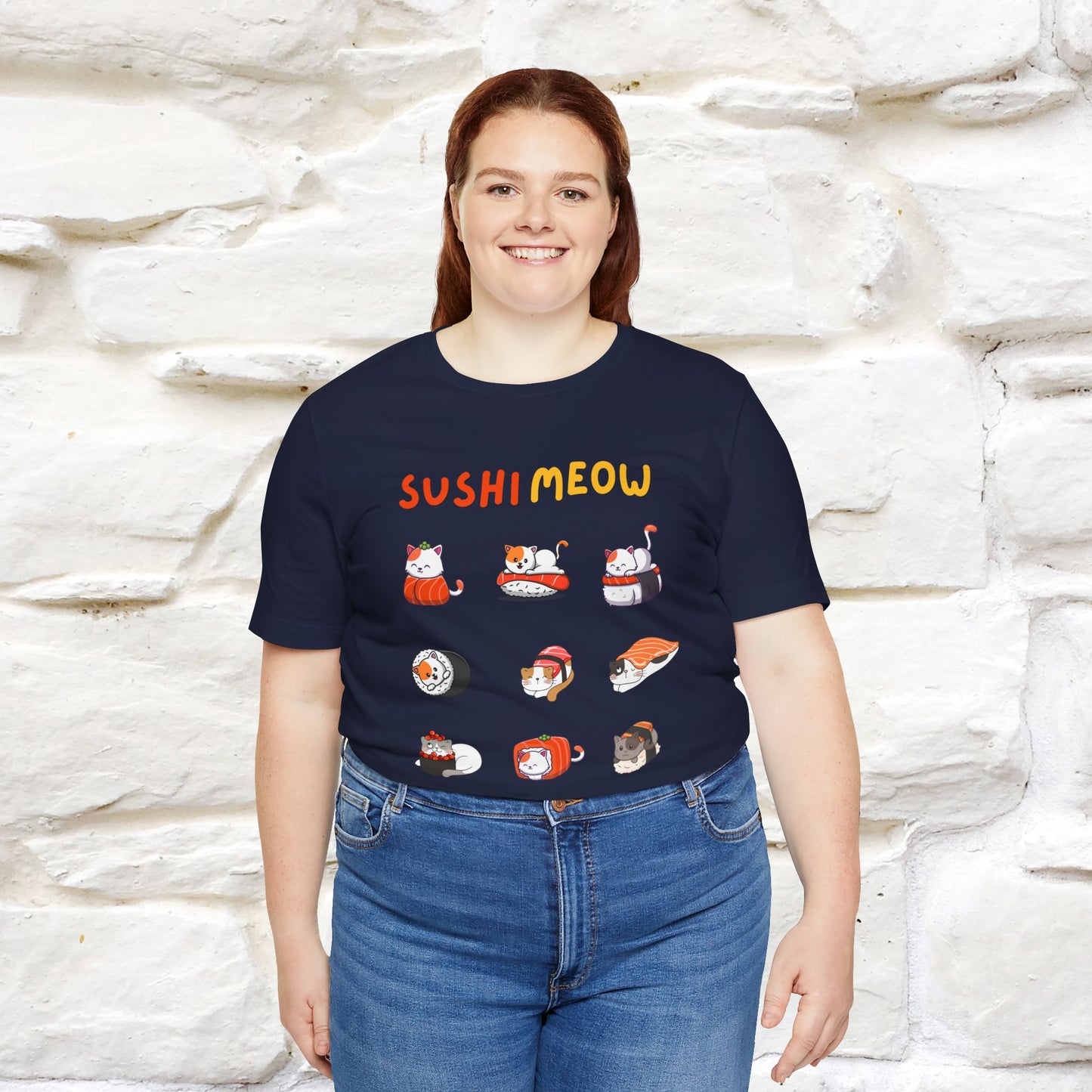 "Sushi Meow" Cat T-shirt for Men & Women | 100% Cotton*