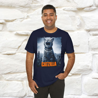 Catzilla T-Shirt | Fun Monster Cat Tee for Men & Women | 100% Cotton*