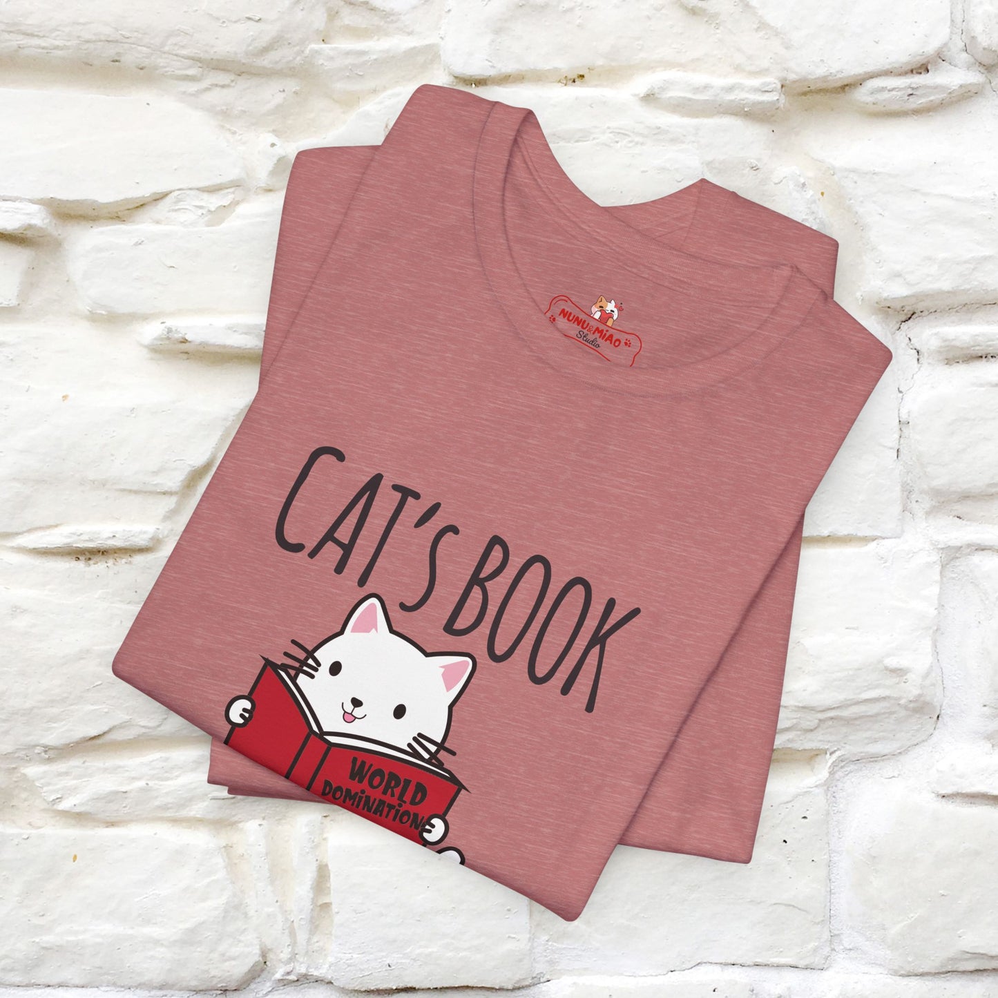 "Cat's Book Coffee" Cat T-Shirt for Men & Women | 100% Cotton* | Cozy Vibes for Book & Cat Lovers