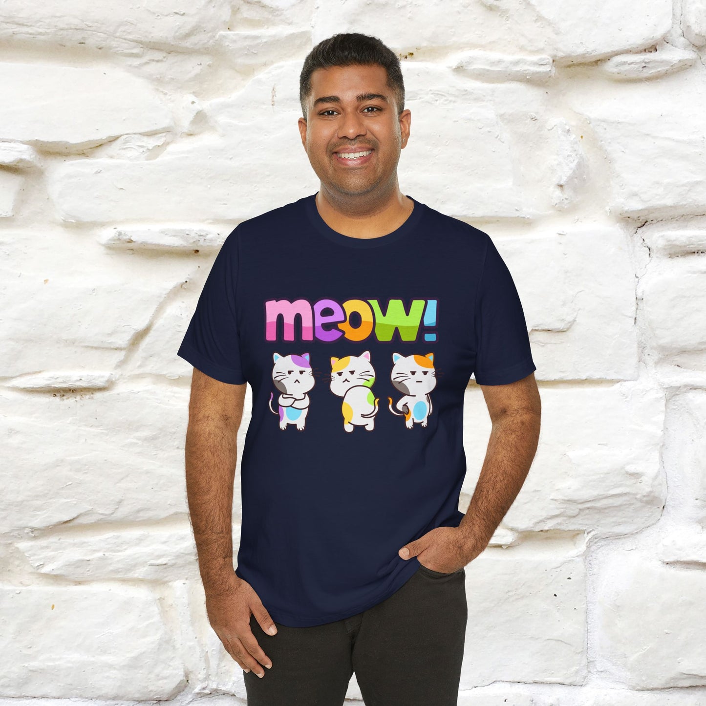 Meow! Funny Cat T-Shirt for Men & Women | 100% Cotton*