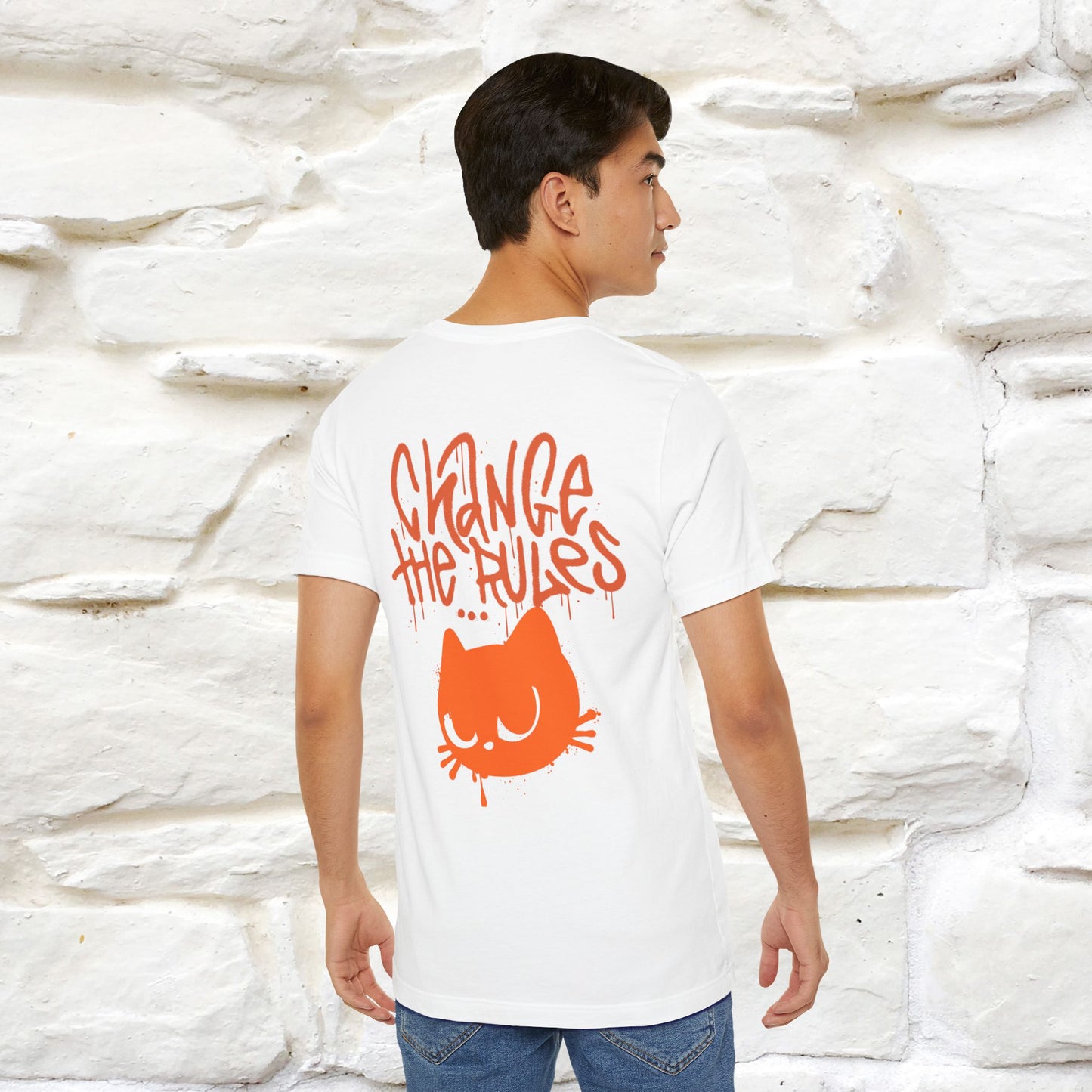 ''Change The Rules'' - Cat T-shirt -Nunu&Miao Studio
