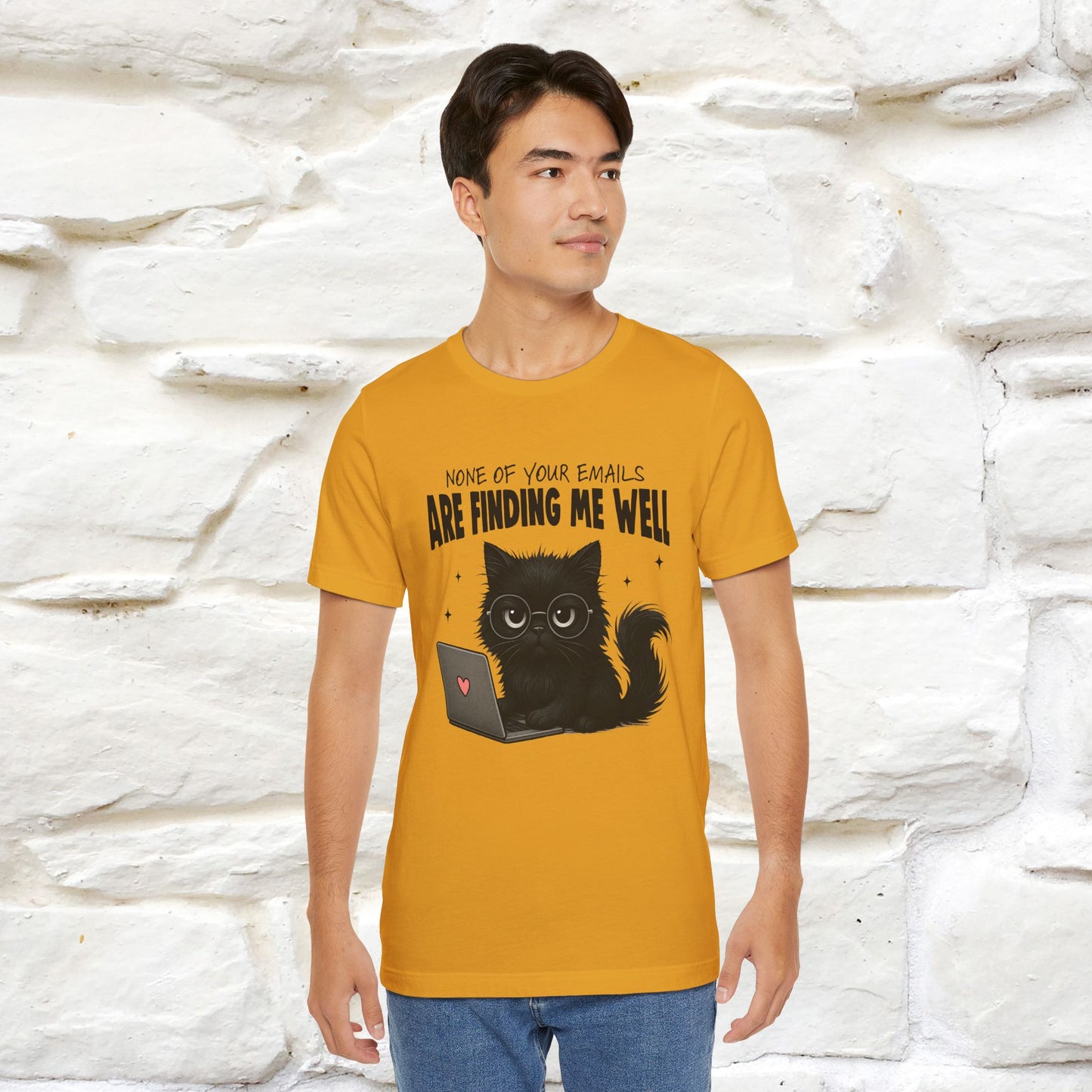 "None of your Emails Are Finding Me Well" Cat T-Shirt | Nunu&Miao Studio