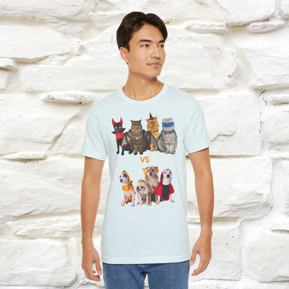 ''Cat Vs Dogs''  Cat and Dog T-shirt for Men and Women 100% Cotton*