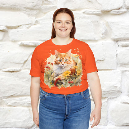 ''Elegance'' Cat T-shirt for Women 100% Cotton. - Nunu&Miao Studio